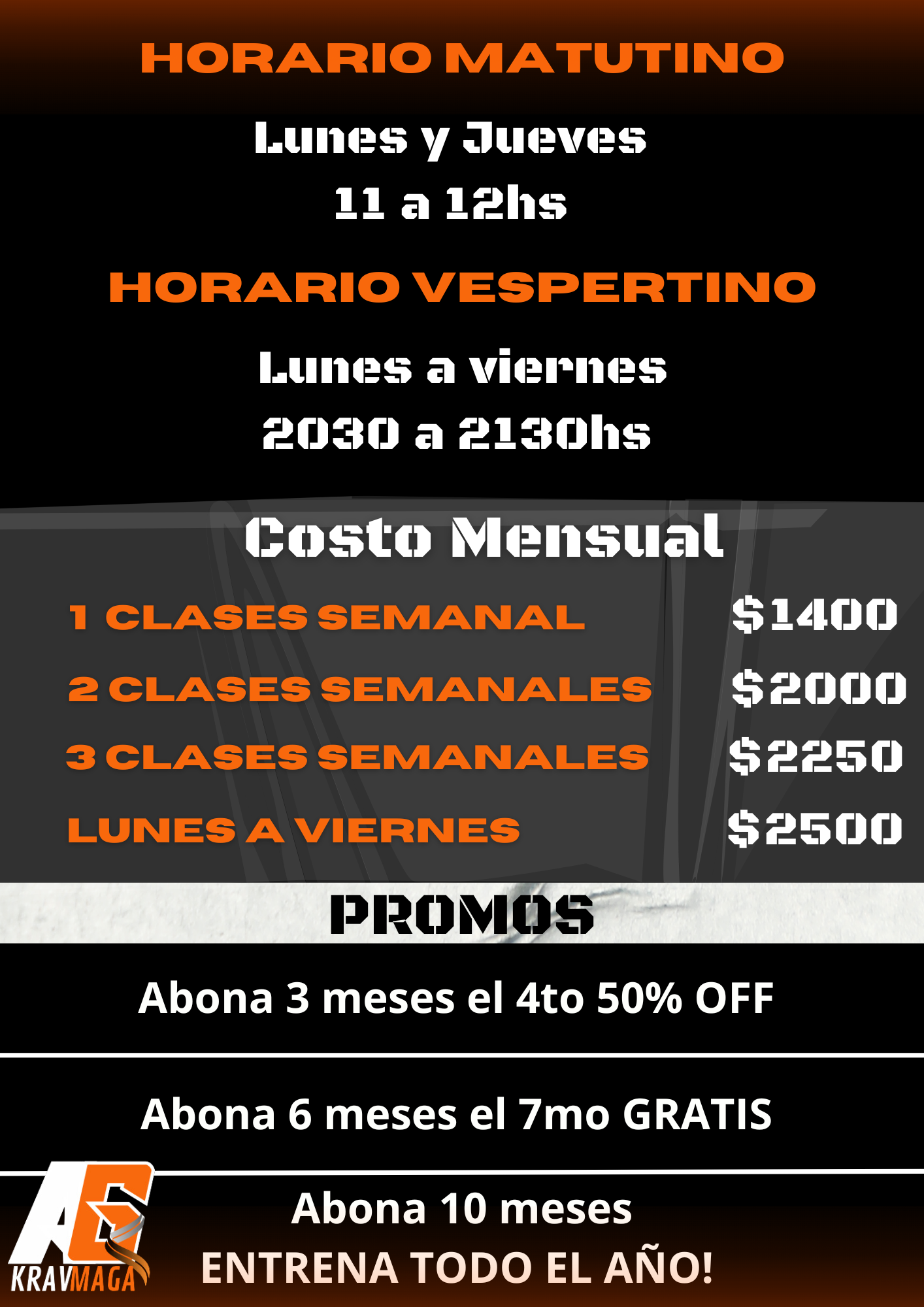 Nuestros Horarios